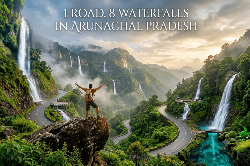1 Road, 8 Waterfalls: Exploring Arunachal Pradesh's Most Scenic Drive to Anini
