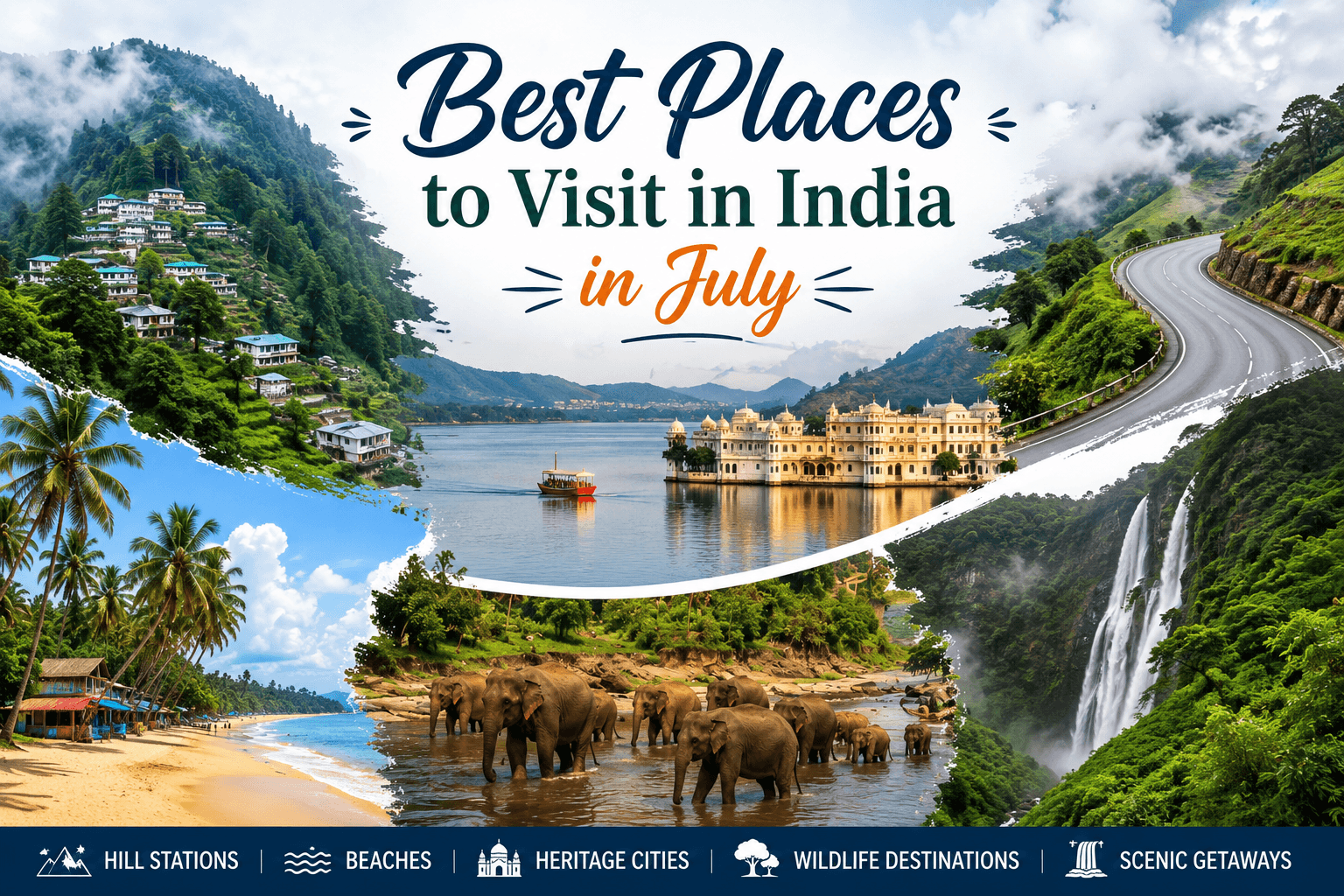 Best Places to Visit in India in July