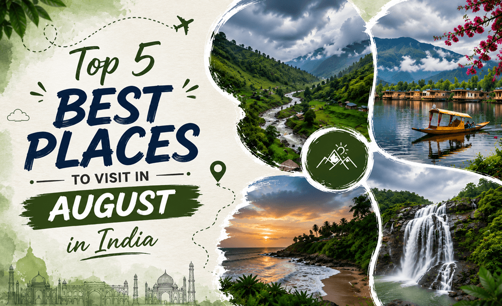 Top 5 Best Places to Visit in August in India