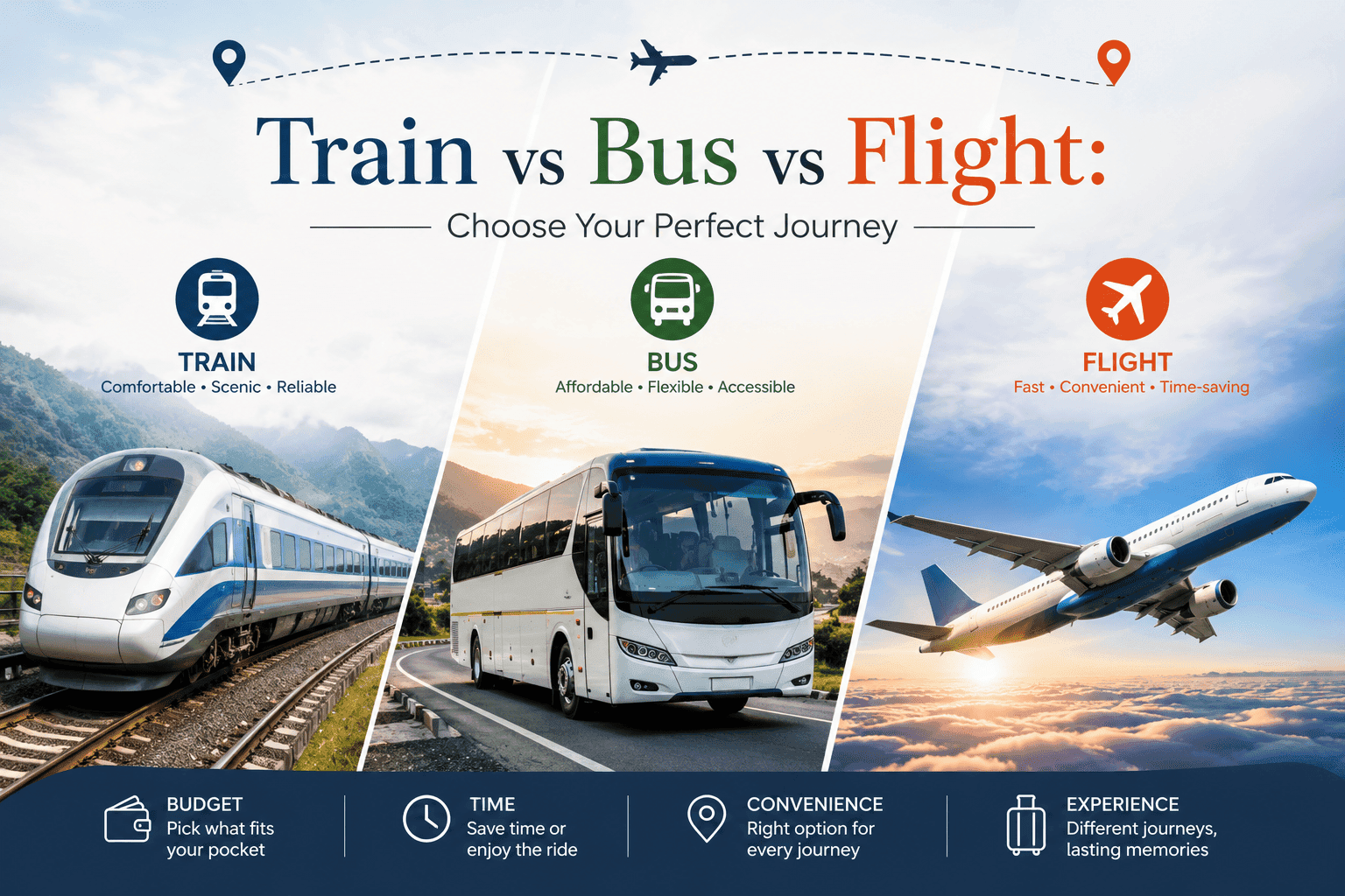 Train vs Bus vs Flight: Which Is Best for Your Trip?